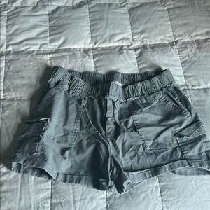 Army Green Women's Cargo Shorts